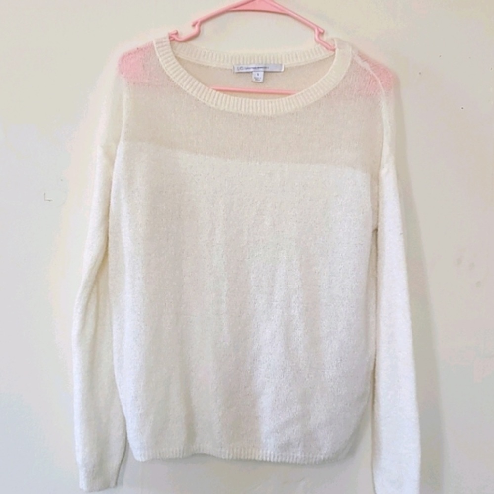 LC Lauren Conrad Lightweight Sweater Ivory Size Small